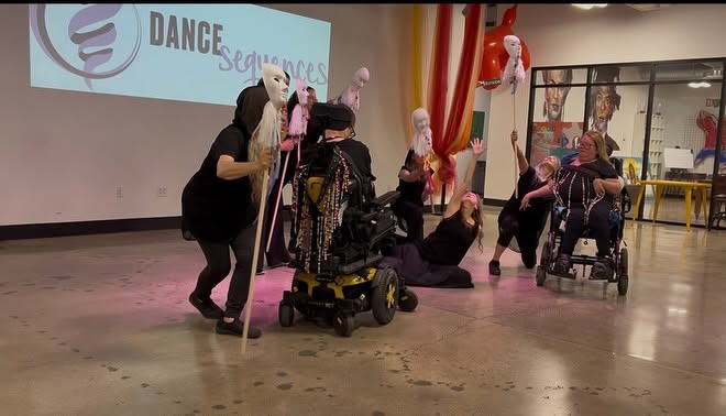 Repertory Company dancers performing Ripples of Silence at the Catalyst